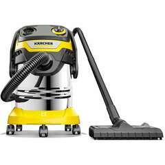  Пылесос хозяйственный karcher wd 5 s, мусоросборник 25 л, мощность 1100 вт, желтый, 1.628-350.0 | Пылесосы промышленные