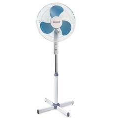  Вентилятор напольный sonnen fs40-a104 line, 45 вт, 3 скоростных режима, белый/синий, 451034 | Вентиляторы