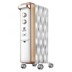  Обогреватель масляный electrolux eoh/m-9157, 1500 вт, 7 секций, белый/золотистый, нс-1100762 | Масляные обогреватели