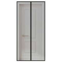  Москитная сетка дверная на магнитах 100х210 см, антимоскитная, черная, daswerk, 607985 | Москитные сетки