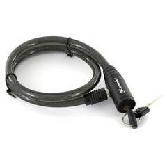  Замок тросовый велосипедный, стальной трос: диаметр 10 мм, длина 650 мм, 2 ключа, matrix, 91814 | Замки тросовые