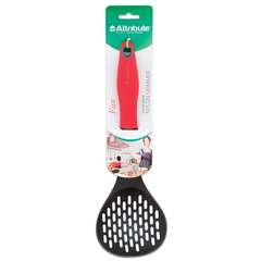  Шумовка для кухни, пищевой термостойкий пластик, цветная рукоятка, подвес, "fun", attribute, atv811 | Кухонные аксессуары