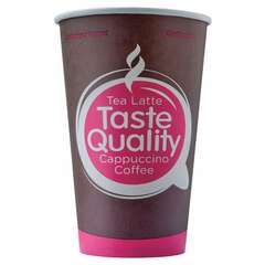  Стакан одноразовый бумажный 400/530 мл, d 90 мм, комплект 50 шт., однослойные, taste quality, холодное/горячее, формация, hb90-530-0399 | Стаканы и чашки одноразовые