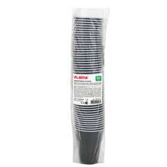  Стакан одноразовый вендинг 155 мл, комплект 50 шт., пп, бюджет, белый/коричневый, laima, 601417 | Стаканы и чашки одноразовые