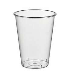  Стакан одноразовый пластиковый, прозрачный, сверхплотный, 375 мл, "bubble cup", взлп, 1020гп | Стаканы и чашки одноразовые