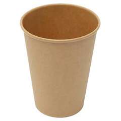  Стакан одноразовый бумажный 350/410 мл, d 90 мм, комплект 50 шт., однослойные, холодное/горячее, laima eco craft, 608370 | Стаканы и чашки одноразовые