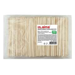  Размешиватель одноразовый деревянный 140 мм, комплект 450 шт., laima, 604705 | Ложки и размешиватели одноразовые