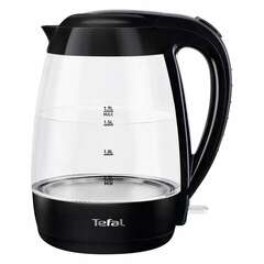  Чайник tefal ko450832, 1,7 л, 2400 вт, закрытый нагревательный элемент, стекло, черный | Чайники