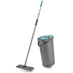  Комплект для уборки: швабра, ведро 8 л/7 л двухкамерное с отжимом, насадка, light mop, miley, 901-618 | Комплекты для уборки (швабра и ведро с отжимом)