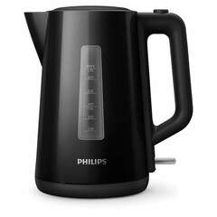  Чайник philips hd9318/20, 1,7 л, 2200 вт, закрытый нагревательный элемент, пластик, черный | Чайники