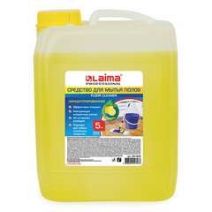  Средство для мытья пола 5 кг, laima professional концентрат, "лимон", 601606 | Средства для мытья пола