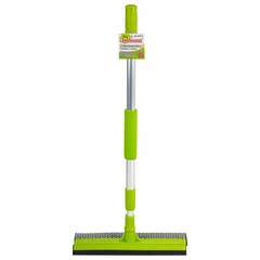  Окномойка любаша, алюминиевая телескопическая ручка 50-90 см, рабочая часть 25 см (стяжка, губка, ручка), 603613 | Щетки для мытья окон с ручкой
