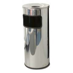  Урна металлическая с пепельницей, 600х250х250 мм, 29 литров, нержавеющая сталь, хром, 250нн | Урны-пепельницы