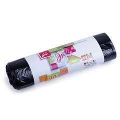  Мешки для мусора, 60 л, черные, в рулоне 20 шт., пнд, 7 мкм, 60х70 см, эконом, кб, "экодом", 1749 | Мешки для мусора универсальные