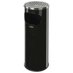  Урна с пепельницей 18 литров, 580х210 мм, нержавеющая сталь, черная, laima professional, 606298 | Урны-пепельницы