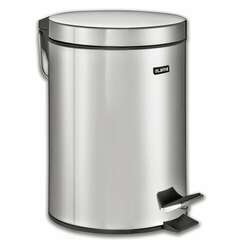  Ведро-контейнер для мусора (урна) с педалью laima "classic", 5 л, зеркальное, нержавеющая сталь, со съемным внутренним ведром, 232260 | Контейнеры и ведра для мусора