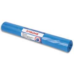  Мешки для раздельного сбора мусора 120 л синие в рулоне 10 шт., пвд 38 мкм, 70х108 см, laima, 606707, 3866 | Мешки для мусора универсальные