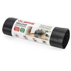  Мешки для мусора 120 л, черные, в рулоне 10 шт., прочные, пнд 18 мкм, 70х110 см, laima, 601386 | Мешки для мусора универсальные