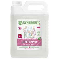  Гель для стирки для всех видов тканей 5 л synergetic, гипоаллергенный, 109500 | Стиральные порошки