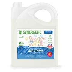  Гель для стирки концентрированный биоразлагаемый, 5 л, synergetic universal "бескрайний океан", 109822 | Стиральные порошки