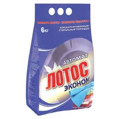  Стиральный порошок автомат 6 кг лотос "эконом", для всех типов тканей | Стиральные порошки
