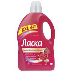  Гель для стирки 4 л ласка "для цветного", концентрат, 2587821 | Стиральные порошки