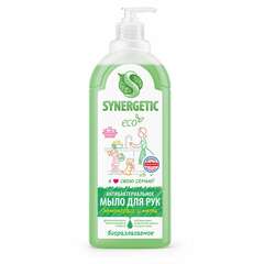  Мыло жидкое антибактериальное 1 л synergetic "лемонграсс и мята", антизапах, дозатор, 105101 | Мыло жидкое