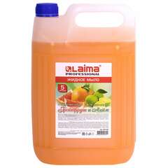  Мыло жидкое 5 л, лайма professional, "грейпфрут и лайм", 601432 | Мыло жидкое