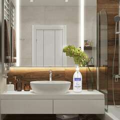  Мыло-крем жидкое 1 л золотой идеал "ваниль и кокос", дозатор, 608286 | Мыло жидкое