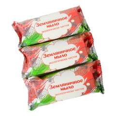 Мыло туалетное 90 г, "земляничное" агропром-юг, натуральное, 925454 | Мыло кусковое