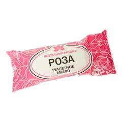  Мыло туалетное 75 г, "роза" агропром-юг, натуральное, 732300 | Мыло кусковое