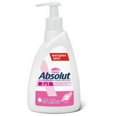  Мыло-крем жидкое антибактериальное 500 г absolut "нежное 2 в 1", пантенол, пуш-пул, 5213 | Мыло жидкое