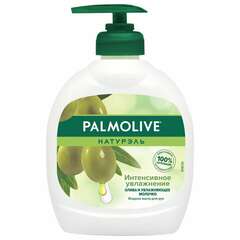  Мыло жидкое 300 мл, palmolive натурэль "олива и увлажняющее молочко", дозатор, 1763, 8693495017633 | Мыло жидкое
