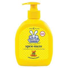  Мыло-крем жидкое 300 мл, ушастый нянь, гипоаллергенное, с оливковым маслом и алоэ, дозатор, 22090, 12209 | Мыло жидкое для детей