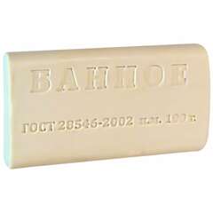  Мыло туалетное 100 г, ммз эконом "банное", без обертки | Мыло кусковое