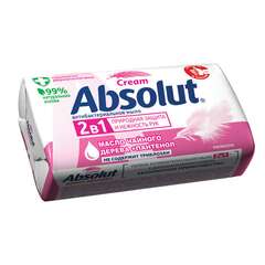  Мыло туалетное антибактериальное 90 г absolut (абсолют) "нежное", не содержит триклозан, 6058, 6001,6058 | Мыло кусковое
