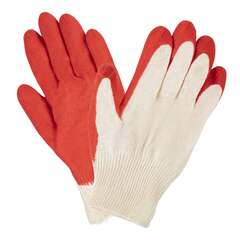  Перчатки хлопчатобумажные, износостойкие одинарный латексный облив, 13 класс, комплект 5 пар, laima люкс, 600802 | Перчатки и рукавицы хлопчатобумажные