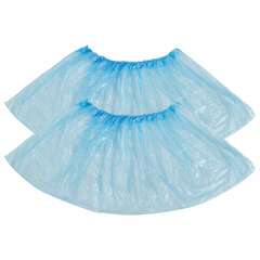  Бахилы прочные 3,8 грамма, синие, комплект 100 штук (50 пар), 40х15 см, пнд | Бахилы