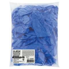  Бахилы комплект 30 штук (15 пар), сверхпрочные, двойная резинка, 40х14 см, 100 мкм, 10 г, laima, 104981 | Бахилы