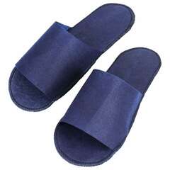  Тапочки одноразовые "стандарт" открытые комплект 25 пар спанбонд, р. 37-42, синие, smz | Тапочки