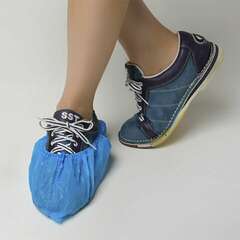  Бахилы медицинские синие комплект 100 штук (50 пар), 4,5 г, пнд, чистовье, 603-385 | Бахилы