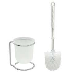  Ерш для унитаза laima на металлической подставке, пластиковый, хромовый, 607426 | Ершики для унитаза