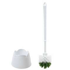  Ерш для унитаза любаша, с подставкой, пластик, белый, 603627 | Ершики для унитаза