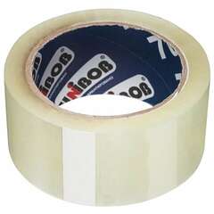  Клейкая лента упаковочная unibob 700 суперклейкая 48 мм х 66 м, прозрачная, толщина 47 микрон, 29895 | Упаковочные клейкие ленты