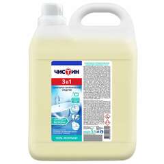  Средство для уборки туалета, 5 л, чистин, 3 в 1, содержит активный хлор, 24957 | Средства для чистки ванных и туалетных комнат