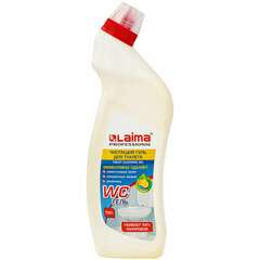  Средство для уборки туалета кислотное 750 г, laima professional "лимон-wc гель", утенок, 604793 | Средства для чистки ванных и туалетных комнат