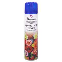  Освежитель воздуха аэрозольный, 300 мл, мелодия "ароматный букет", 605346 | Освежители воздуха