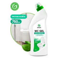 Средство для уборки санитарных помещений 750 мл grass wc-gel, кислотное, гель, 219175 | Средства для чистки ванных и туалетных комнат