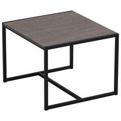  Стол журнальный "систа", 640х590х460 мм, лофт, металл/лдсп ясень анкор темный | Столы журнальные и сервировочные