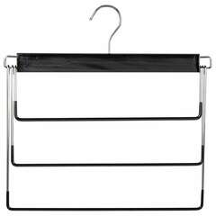  Вешалка-плечики качели 3 секции, металлическая, для юбок и брюк, пвх-покрытие, brabix, 607473 | Вешалки-плечики